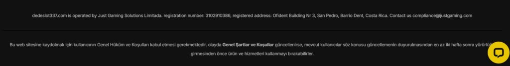 dedeslot lisans bilgileri